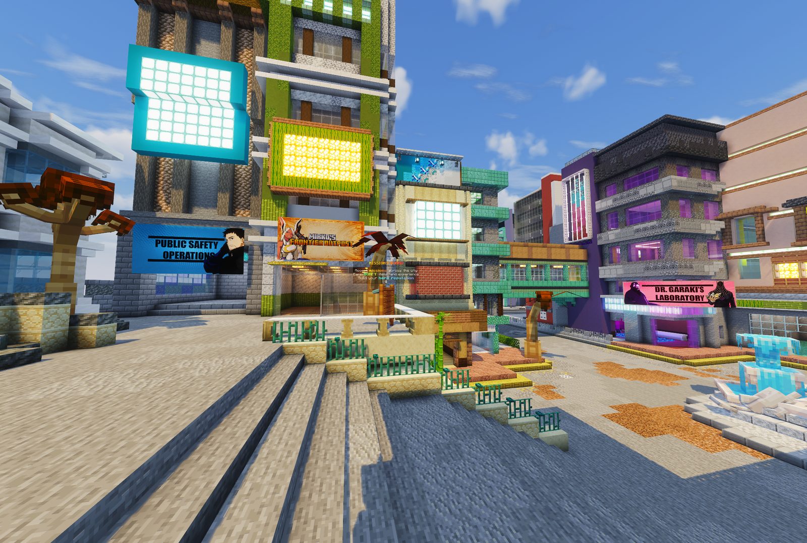 Spawn Plaza — shops